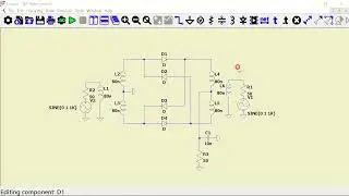 RF Double-balanced diode downconversion Mixer in LTspice