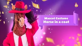 Horse in a Coat Mascot Costume | Premium Brand Character for Marketing & Promotions