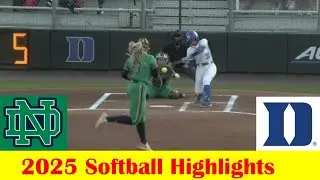 Notre Dame vs #17 Duke Softball Game Highlights 4 17 2025