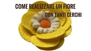 Come realizzare un fiore con dei cerchi.