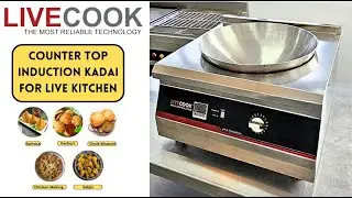 TEMPERATURE CONTROLLED INDUCTION KADHAI FOR PRECISION COOKING BY LIVECOOK @livecook #electricstove