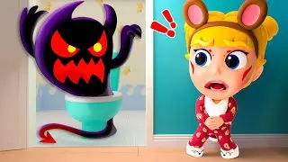 Monster In The Toilet | Tinytots Nursery Rhymes & Kids Songs