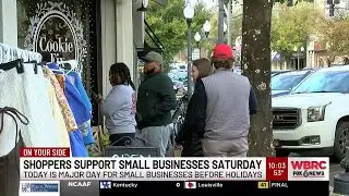 Shoppers support small businesses Saturday