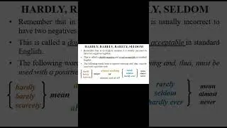 Rarely, Barely, Hardly & Seldom | How to use rare, bare, hard #hardly #barely #rarely #english