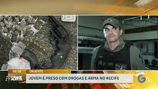 Jovem é preso com drogas e arma no Recife