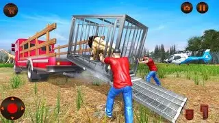 Farm Animals Transporter Truck Simulator :Wild Sim Lion - Android Gameplay #3 | Dishoomgameplay