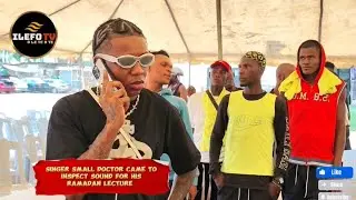 SINGER SMALL DOCTOR SO HUMBLE WATCH HIM  INSPECTING SOUND & MICS FOR HIS RAMADAN LECTURE