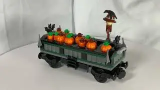LEGO Halloween Train: Pumpkin Car Speed Build