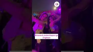Janhvi X Rihanna At Anant Ambani Radhika Merchant's Pre Wedding #anantambaniprewedding #herzindagi