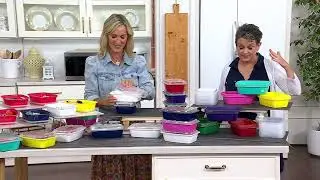 CUBE 30-Pc Reusable Multi-Color 38-oz Leftover Food Containers on QVC