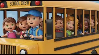 🚌 The Big Bus Rolls | Fun Kids Song About Riding the School Bus | Sing-Along for Preschoolers 🎵
