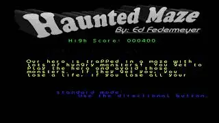 Ps1: Haunted Maze Net Yaroze (playable) Game Promo 1998