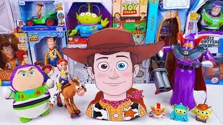 Unboxing Disney Pixar Toy Story toy collection ASMR | Mystery Woody Box & Zurg Action Figure & Alien