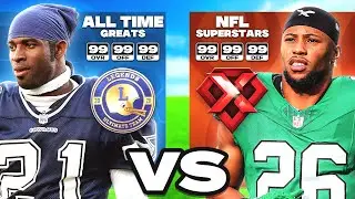 Величайшие игроки всех времен против суперзвёзд НФЛ, но это Madden 26