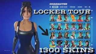 My Fortnite LOCKER TOUR! (1300 Skins)