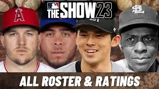 MLB The Show 23 - All Player Ratings MLB, WBC, Legends, and Negro Leagues