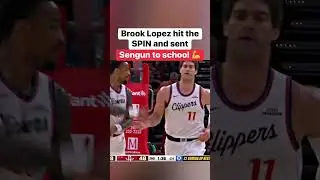 Brook Lopez hit the SPIN and sent Sengun to school 💪 #nba #basketball #hoops