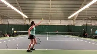 1/31/'22 USTA NTRP 3.5 women's singles set 1