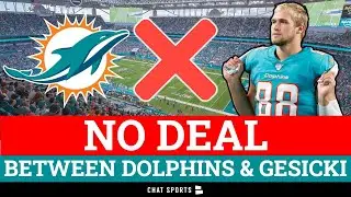 Dolphins News ALERT: Mike Gesicki & Miami NOT Expected To Reach Deal - ESPN's Adam Schefter Reports