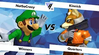 Frame Advantage #15 - Melee - Winners Quarters - NotSoCrazy (Luigi) vs Kinnick (Fox, Sheik)