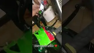 new mirror zx10r one in India 💖💖 #z900 #rider #z900wheelie #kawasaki #zx10r #love #motovlog #vlog