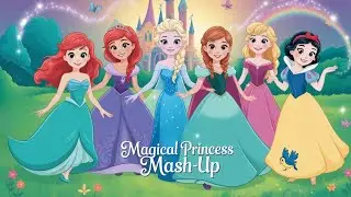 ✨👑 Magical Princess Mash-Up 🎵 | Ariel 🌊 Sofia 💜 Elsa ❄️ Anna 🍂 Aurora 🌸 Snow White 🍎 | Kids Songs 🏰