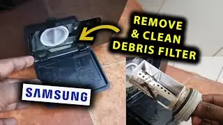 How To Remove & Clean Debris Filter (Or Lint Filter) On Samsung Front Load Washing Machine!