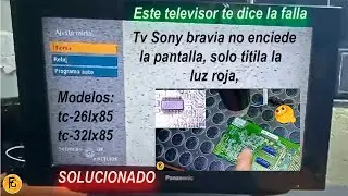 💙​🤖​ tv panasonic no enciende pantalla, solo la luz de stanbay. Modelos; Tc26-lx85 y tc32lx85 💙​🤖​