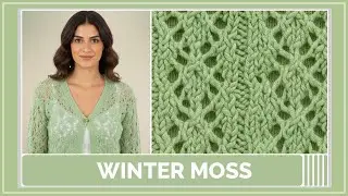 Winter Moss &mdash; A delicate knitting pattern with light lace texture | For beginners | Easy Tutorial