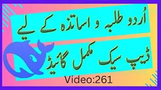 Deep Seek in Urdu Complete Guide | ڈیپ سیک کے استعمال کا مکمل طریقہ