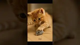 Rescue Kitten&rsquo;s First Toy Encounter 😭🐱💛 #shorts #shortvideo #fyp #viral #rescuekittens #kitten #cat