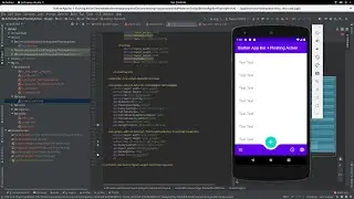 Material Design  || Android Bottom App Bar + FAB