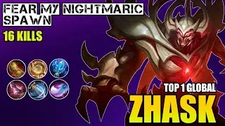 TOP 1 GLOBAL ZHASK META BUILD 2021 | Zhask Best Build And Emblem 2021 ~ Mobile Legends