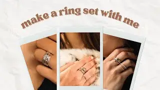 Make a ring set with me! #jewelrymaking #personalizedjewelry