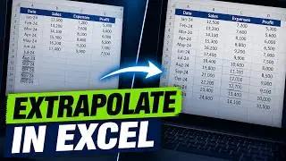 How to Extrapolate in Excel using Trend Function