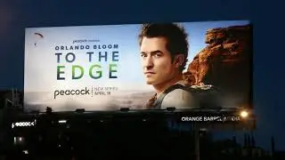 Actor Orlando Bloom To The Edge Billboard Sunset Blvd Los Angeles California USA April 16, 2024