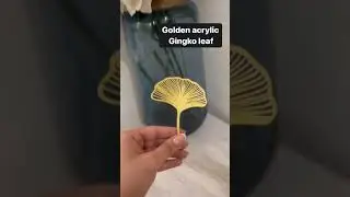 The Secret Behind Golden Acrylic Gingko Leaf Revealed #caketoppertutorial #caketools #cakespecial