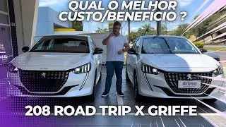 COMPARATIVO NOVO PEUGEOT 208 ROAD TRIP X 208 GRIFFE 2023