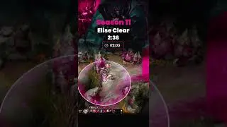 Season 11 Elise jungle clear 2:36 #shorts