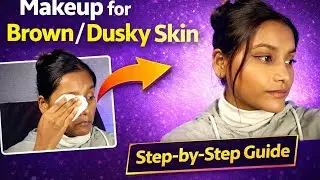 Makeup for brown & dusky skin ✨ ( beginner friendly) | step-by -step tutorial 