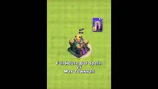 Max TH 14 VS Max Bat Spells  #clashofclans #shorts