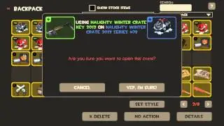Team Fortress 2 - Unboxing 11 Naughty Winter Crates 2013 #1