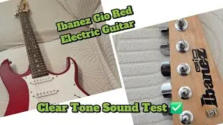 GIO RED ELECTRIC GUITAR PLAYING VIDEO 1/4/26 Japanese Amateur Guitar Lab JAGL 