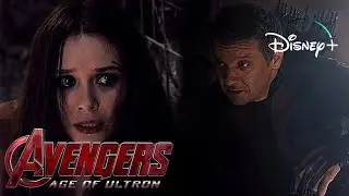 Avengers: Age Of Ultron | Hawkeye And Wanda - &ldquo;You Are An Avenger&rdquo; Scene | Disney+ [2015]