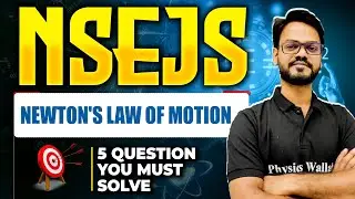 Newton's Law of Motion :5 Questions You Must Solve Before NSEJS 2024 Exam 🔥