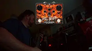 Electro Harmonix HellMelter/Mesa Badlander 100/2x12 V30 VertCab In Room #music #guitar #playthrough