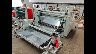 Plastic film embossing machine