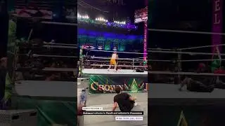 Jake Paul attacks The Usos!! WWE Crown Jewel 2022