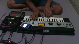 Ambient  jam   #02   |  Waldorf Streichfett // Korg Volca Keys // AUFX Space