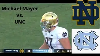 Michael Mayer Highlights/ Notre Dame Vs. Unc